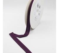 LEDUC 20 mètres Biais Jersey Polyester-29coloris, pour couture, double plis 20+8+8mm 100% poliestere qualité et produit en Italie, idéale pour toutes conféction (Violet10540)