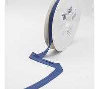 LEDUC 20 mètres Biais Jersey Polyester-29coloris, pour couture, double plis 20+8+8mm 100% poliestere qualité et produit en Italie, idéale pour toutes conféction (Bleu marine10545)