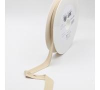 LEDUC 20 mètres Biais Jersey Polyester-29coloris, pour couture, double plis 20+8+8mm 100% poliestere qualité et produit en Italie, idéale pour toutes conféction (Beige10547)