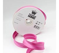 Leduc 20 mètres Biais Satin- 30 Coloris - Pour couture Double plis 8+20+8 mm 100% Acetate Qualité Italienne 2111 Fuchsia Pink