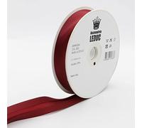 Leduc 20 mètres Biais Satin- 30 Coloris - Pour couture Double plis 8+20+8 mm 100% Acetate Qualité Italienne 2021 Bordeaux