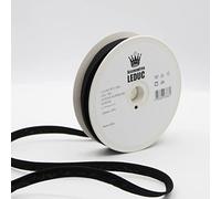 Leduc 20 mètres Passepoil Coton - 30 Coloris - Pour couture 10mm (8+2) Qualité Italienne Black 5541