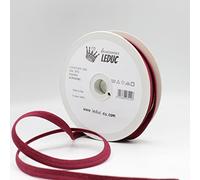 Leduc 20 mètres Passepoil Coton - 30 Coloris - Pour couture 10mm (8+2) Qualité Italienne Bordeaux 5574
