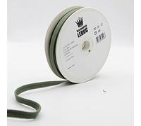 Leduc 20 mètres Passepoil Coton - 30 Coloris - Pour couture 10mm (8+2) Qualité Italienne Khaki 5601