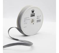 Leduc 20 mètres Passepoil Coton - 30 Coloris - Pour couture 10mm (8+2) Qualité Italienne Mouse Grey 5599