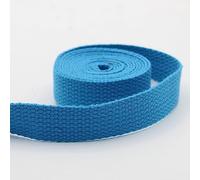 Leduc 3 mètres Sangle Coton Bagage poignée Sac Ceinture bandoulière Harnais Sac à Dos Maroquinerie Grande qualité Bleu Ciel (35) 2,5 cm