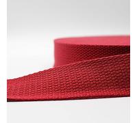 Leduc 3 mètres Sangle Coton Bagage poignée Sac Ceinture bandoulière Harnais Sac à Dos Maroquinerie Grande qualité Rouge (30) 4cm