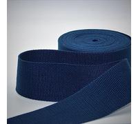 Leduc 3 mètres Sangle Coton Bagage poignée Sac Ceinture bandoulière Harnais Sac à Dos Maroquinerie Grande qualité Marine (33) 5cm