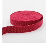Leduc 3 mètres Sangle Coton Bagage poignée Sac Ceinture bandoulière Harnais Sac à Dos Maroquinerie Grande qualité Rouge (32) 2,5 cm