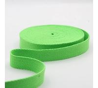 Leduc 3 mètres Sangle Coton Bagage poignée Sac Ceinture bandoulière Harnais Sac à Dos Maroquinerie Grande qualité Vert Clair (80) 2,5 cm