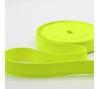 Leduc 3 mètres Sangle Coton Bagage poignée Sac Ceinture bandoulière Harnais Sac à Dos Maroquinerie Grande qualité Jaune Neon (68) 2cm