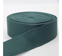 Leduc 5 Mètres De Sangle de qualité Premium En Polyester Style Classique Doux Brillant pour Sac, Bretelle, Ceinture, Bandoulière, Maroquinerie Vert sapin 211 40mm