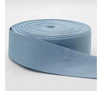 Leduc 5 Mètres De Sangle de qualité Premium En Polyester Style Classique Doux Brillant pour Sac, Bretelle, Ceinture, Bandoulière, Maroquinerie Bleu Clair 213 40mm