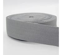 Leduc 5 Mètres De Sangle de qualité Premium En Polyester Style Classique Doux Brillant pour Sac, Bretelle, Ceinture, Bandoulière, Maroquinerie Gris clair 214 40mm