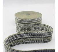 LEDUC 5 mètres Sangle tissée avec dégradé de couleurs Polyester & coton Différentes couleurs 30mm 193 Brun Gris