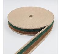 LEDUC 5 mètres Sangle tissée rayées Sport Classique 65% Polyester 35% Cotton Différentes couleurs 30mmCol 095