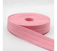 LEDUC 5mètres sangle côtelée Polyester Différentes couleurs 05 Rose Clair 30mm