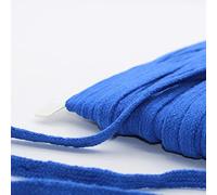 Leduc Corde Plate Coton tressé 10 Coloris Disponibles 1cm 20m pour Couture Sweat à Capuche Sweat-Shirts survêtements Bleu (H)