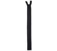 LEDUC Zip Invisible Fermetures Éclair, en Plastique, Noir, 22 cm, Lot de 5