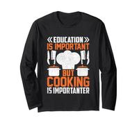L'éducation est Importante mais la Cuisine est Un Chef importateur Manche Longue