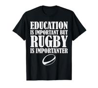 L'éducation est Importante, mais Le Rugby est Plus Important T-Shirt Graphique avec Valeur