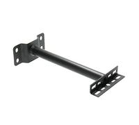 LEDUNI Support avec bras pour montage de projecteurs muraux de 30 cm Matériau acier finition noire pour éclairer les panneaux publicitaires et compatible avec les projecteurs LED extérieurs