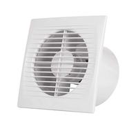 LEDUNI Ventilateur extracteur d’air silencieux avec valve anti-retour + grille anti-moustique intégrée (180 m³/h, 15 W, 159 x 81 x 159 mm)