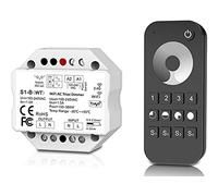 LEDUX sans Fil Variateur 230V - Triac Universel réglable pour LED avec Le Bord Avant ou arrière - Insert Variation électronique Compatible avec Le Bouton (télévariateur + télécommande)
