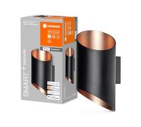 Ledvance 4058075574212 Decorative Wall Lamp with WiFi Technology, Aluminium, 12 W, Noir