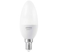LEDVANCE 4058075729063 LED CEE F (A - G) E14 forme de flamme 4.9 W = 40 W blanc chaud (Ø x H) 39 mm x 39 mm 1 pc(s)