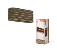 LEDVANCE à 3 lampes Decor Cardboard Oval marron en carton ondulé, E27, longueur 600 mm, abat-jour en matériau recyclé, durabgrâce à une source lumineuse remplaçable, facià installer