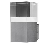 LEDVANCE adapté à mur, ENDURA STYLE CRYSTAL/4, 50 W, Blanc chaud, 3000 K, steel, IP44 Acier