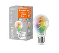 LEDVANCE Ampoule LED SMART WIFI, transparente, 4,8W, 470lm, forme classique culot E27, multi couleurs et lumière blanche, dimmable, application ou commande vocale, longue durée de vie