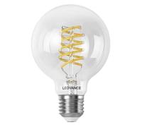 LEDVANCE Ampoule LED SMART+ WIFI,transparente,8W,806lm,forme globe diamètre 80mm, culot E27, lumière blanche réglable