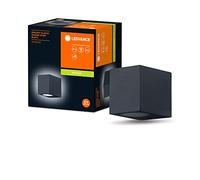 LEDVANCE Applique d'extérieur ENDURA Classic Square Down, noire, culot GU10 (max 35W), peut être équipée d'une lampe normale ou intelligente, type down ou up/down, protection IP44