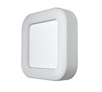 LEDVANCE Applique et Plafonnier LED, éclairage extérieur, Blanc chaud, 202,0 x 202,0 x 45,0 mm, Endura Style Square Blanc