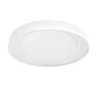 LEDVANCE Applique et plafonnier LED intelligents pour une utilisation en intérieur avec technologie WiFi, couleur de la lumière variable(3000K-6500K), blanc,49cm, compatible avec Google et Alexa,ORBIS