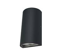 LEDVANCE Applique et plafonnier LED pour extérieur avec éclairage ponctuel accentué, 2 spots intégrés dirigés vers le haut et vers le bas, blanc chaud (3000K), 12W, 700 lumens, protection IP44 Noir