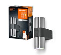 LEDVANCE Applique extérieur WiFi SMART+, 10W, 800lm, argent, blanc chaud 3000K et 16 millions de couleurs, tête directionnelle, contrôlable par application, compatible avec Amazon, Google, etc.