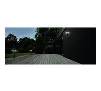 LEDVANCE Applique murale solaire Endura Style double cercle acier inoxydable 6W (600 lm) Noir