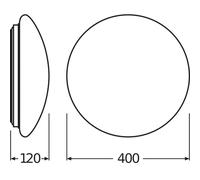 Ledvance Applique LED 24W 1920Lm 4000K 120° IP44 Plafonnier Intérieur