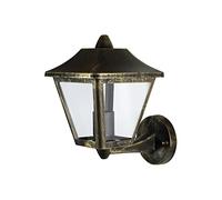 LEDVANCE Applique LED et Plafonnier, Luminaire pour usage Extérieur, Douille E27, Endura Classic Trad Up Noir/Or