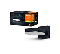 LEDVANCE Applique murale d'extérieur ENDURA Classic Spot Square, noire, avec culot GX53 (max 12W) pour un remplacement facile de la lampe, tête orientable, protection IP44