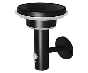 LEDVANCE Applique murale solaire à double cercle Endura Style, acier inoxydable, 6 W, noir, taille unique