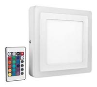 LEDVANCE Applique - plafonnier LED COULEUR + WHITE | Carré | blanc chaud | 200mm | 19W | Aluminium | IP20} Blanc G