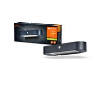LEDVANCE Applique solaire ENDURA Style Oval, lumière blanc chaud (3000K), capteur intégré, utilisable sans alimentation, longue autonomie : 30 fois 60 secondes en mode PIR, protection IP44, noir