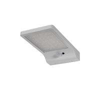 LEDVANCE LED Batteriebetriebene Leuchte, Leuchte für Außenanwendungen, Kaltweiß, Integrierter Bewegungssensor Solarpanel, Doorled Solar, Argent