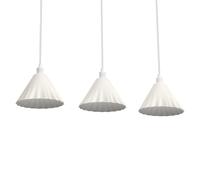 LEDVANCE blanc 3-flamme luminaire suspendu décoratif Pulp en métal et papier mâc