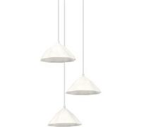 LEDVANCE blanc luminaire suspendu décoratif Lotus Leaf en métal et papier mâché - E14 - longueur 1562 mm - abat-jour en matériau recy urable grâce à une source lumineuse remplaçable - installati