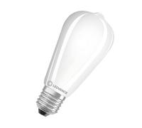 Ledvance Classic Edison55. Ampoule LED Edison opale 220-240 V 6,5 W 2700 K E27. 730 lumens. Équivalent à 55 W. 15 000 heures. 143 x 645 mm. Lumière chaude.